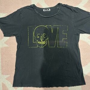 Grey distressed t-shirt